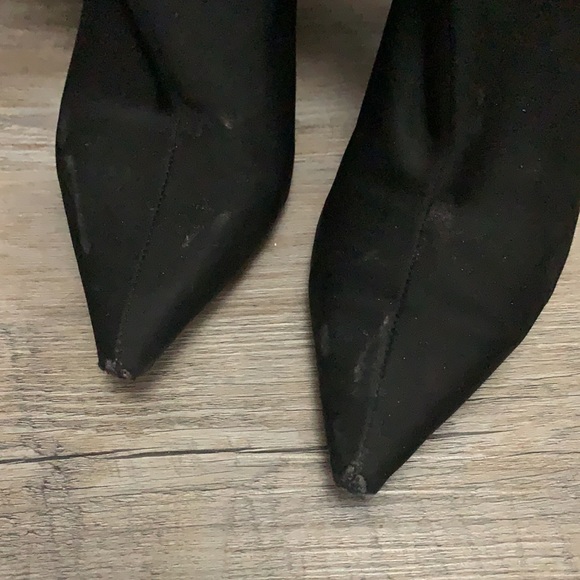 Sock boots … Neon Heart brand size 7 … black boots - Picture 5 of 6